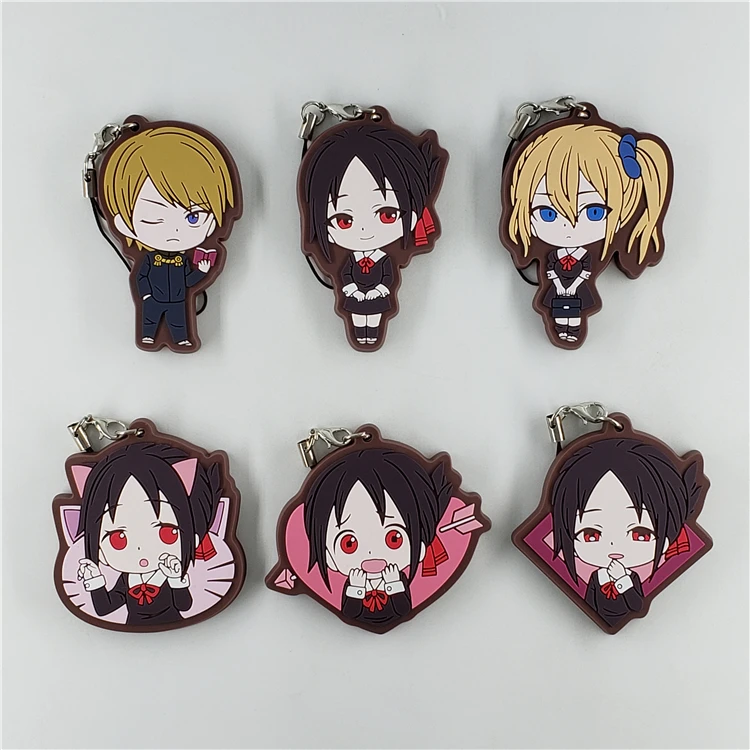 Kaguya-sama: Love Is War Anime Shinomiya Kaguya Shirogane Miyuki резиновый брелок