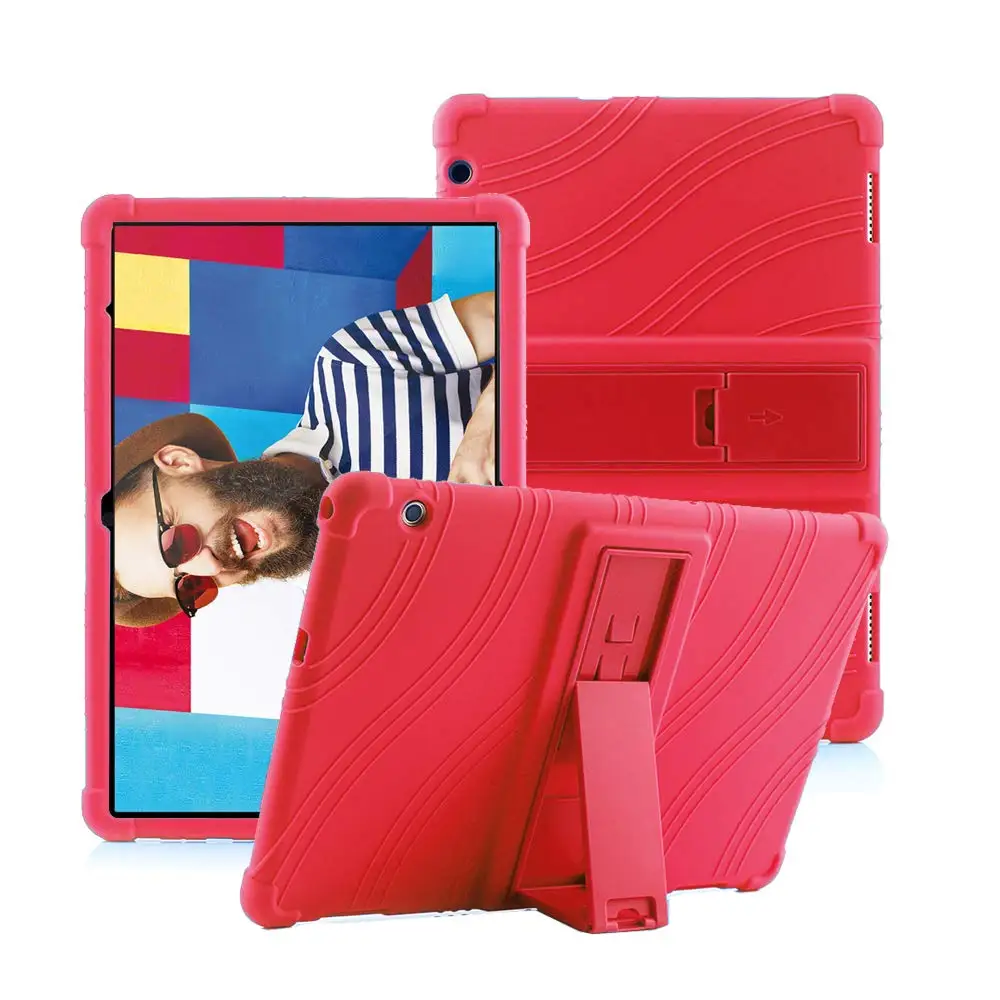 Противоударный силиконовый чехол для Huawei MediaPad T5 Женский/L09/L03/W19 подставка
