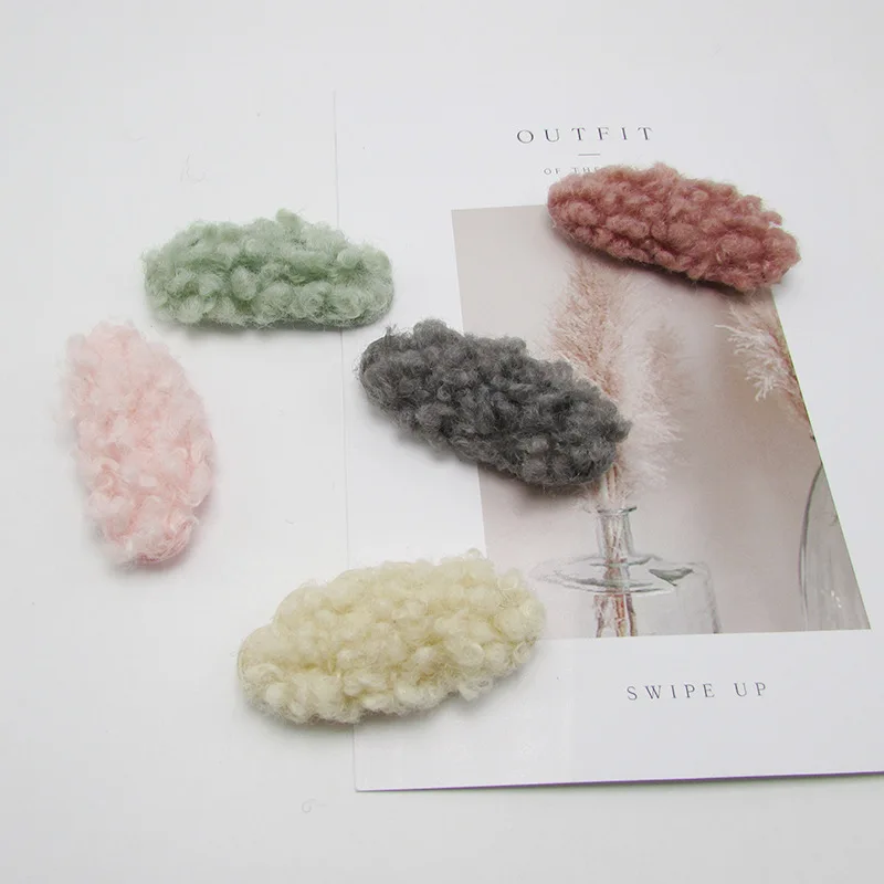 

20Pcs 2.8cm*5.8cm Plush Clouds Padded Patches Appliques for Hat Clothing Sewing Supplies DIY Hair Clip Handmade Fabric