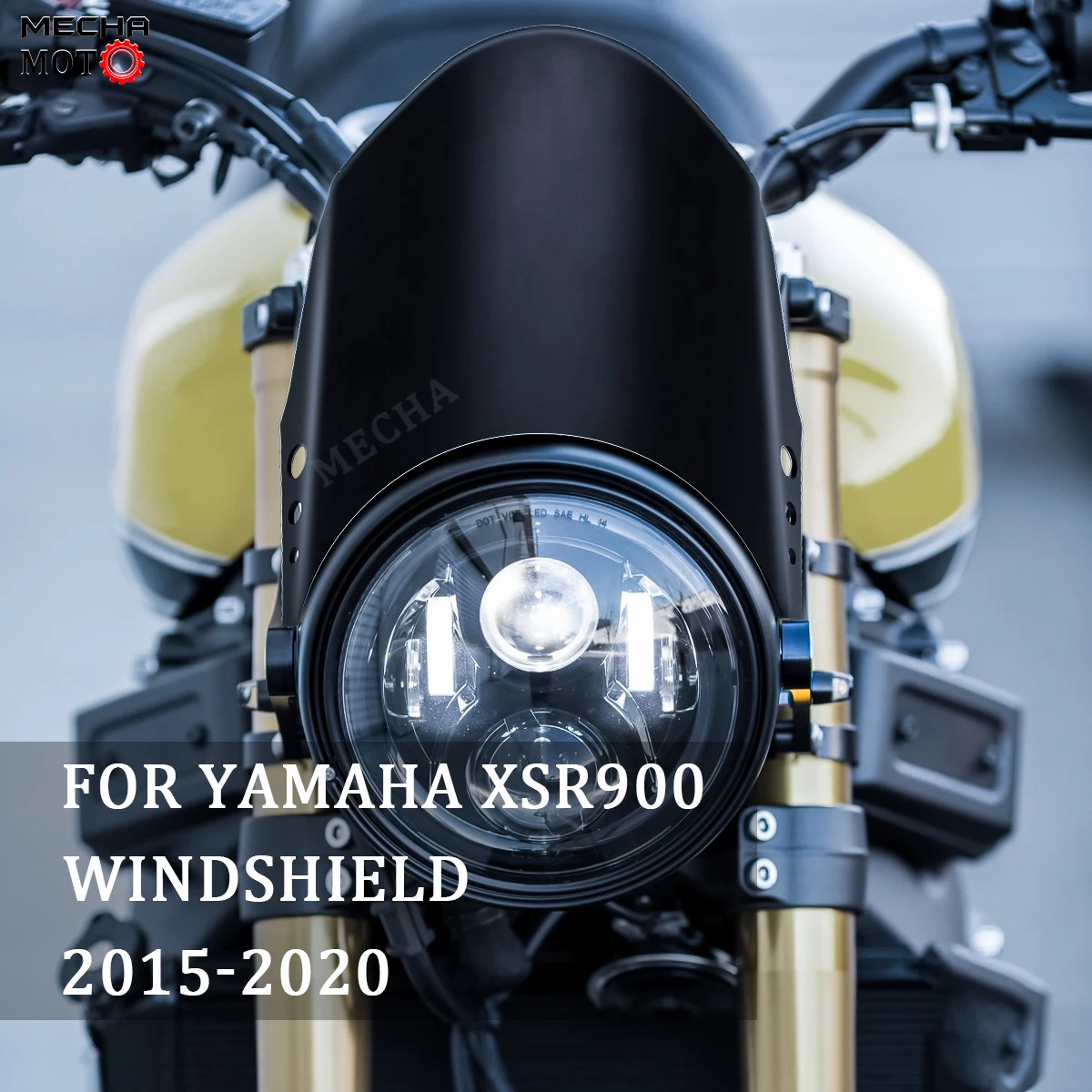 

moto Pantalla moto For YAMAHA XSR 900 XSR900 2015-2020 motorcycle windshield parabrisas black high-quality CNC metal deflector