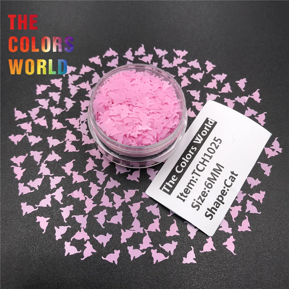 Кошка 6 мм блеск для ногтей украшения макияж тумблеры ручная работа хна