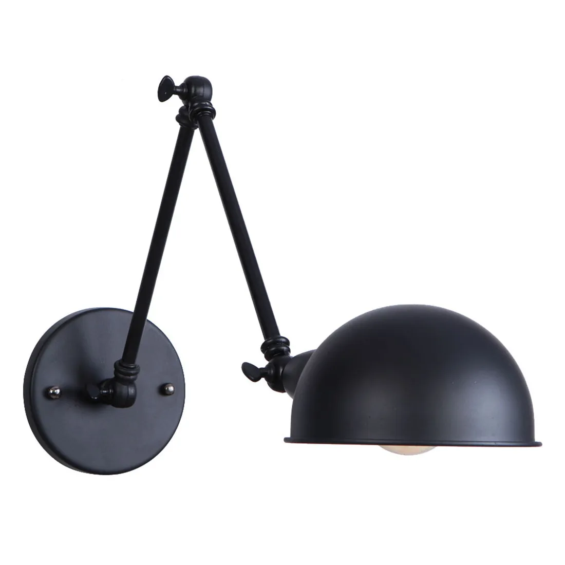 Черный Регулируемый длинный поворотный настенный светильник винтажный Wandlamp Edison