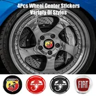 4 шт. стикер на колпачок центральной ступицы колеса для автостайлинга 56 мм, крышка, автомобильные аксессуары для FIAT Punto 500 Abarth Tipo Panda Ducato UNO