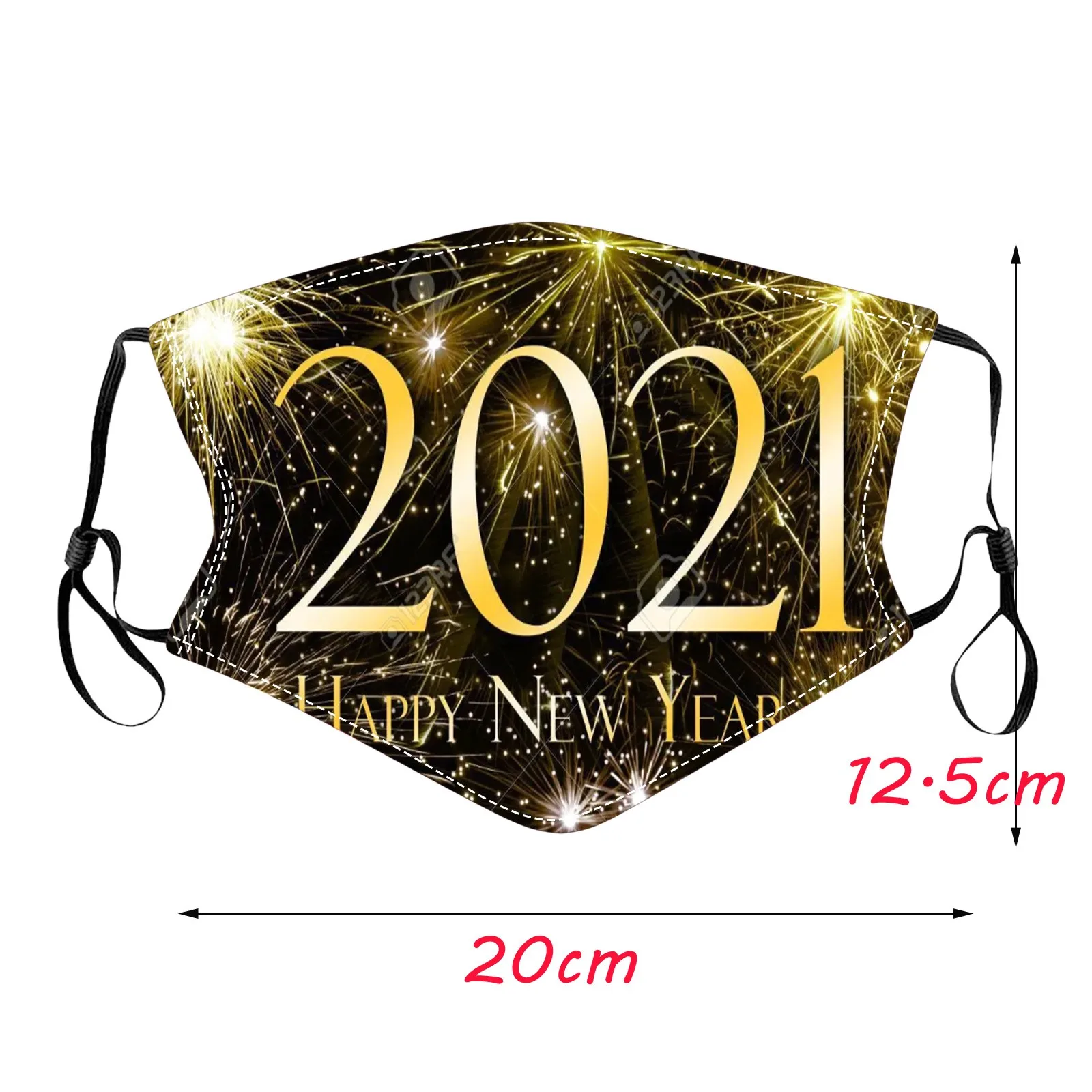 

Adult New Year's Day Printed Dust-proof Washable Windproof Mouth-muffle Mask Women Face Cover Cotton Mask Cycling mask