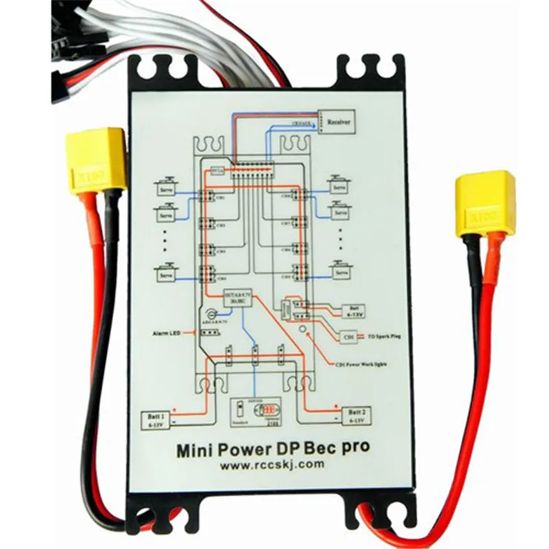 Мини-серводвигатель Rccskj 4106 Mini Power DP Pro 9 каналов блок питания 20 А BEC и CDI