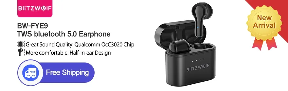 [Dual Dynamic Driver] Blitzwolf BW FYE7 TWS Earbuds bluetooth-compatible In-ear Wireless Earphones Pro Bass Stereo Hifi Music