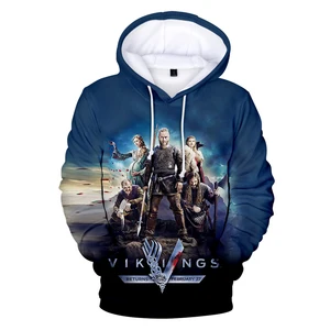 fashion vikings ragnar lothbrok 3d hoodies menwomen sweatshirt hot sale unisex material spring long sleeve hip hop pullovers free global shipping