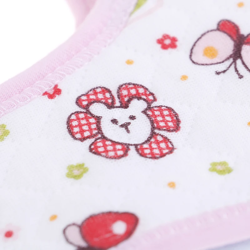 Babero giratorio de algod&oacute;n suave para beb&eacute;, Baberos redondos de 360 grados, estilo de flores, Bandana para reci&eacute;n nacido, pa&ntilde;os para eructar, bufanda de alimentaci&oacute;n-5
