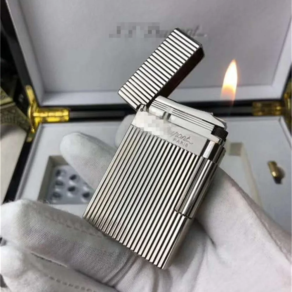 

S.T Memorial D upont lighter Bright Sound! New With the Box and Adapter Serial number TH75