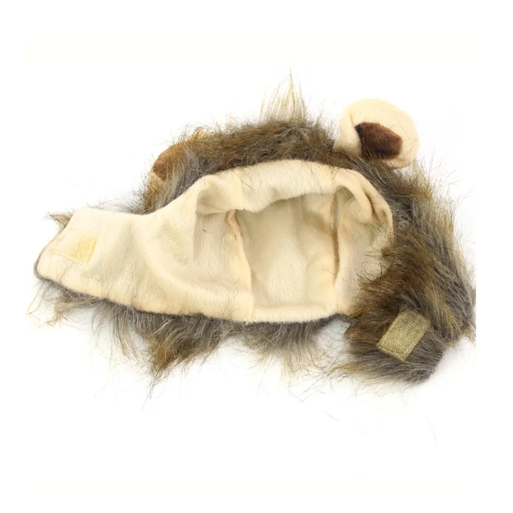 Парик для кота костюм льва грива парик шапка кошки собаки Хэллоуин