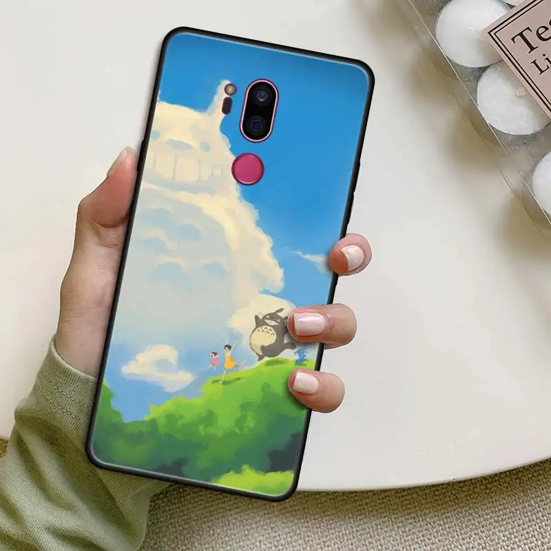 

Anime Studio Ghibli Totoro Case for LG K40 K40s K41s K50 K51s K61 G7 G8 ThinQ Q51 Q61 Q60 Q70 Coque Black Silicone Phone Cover