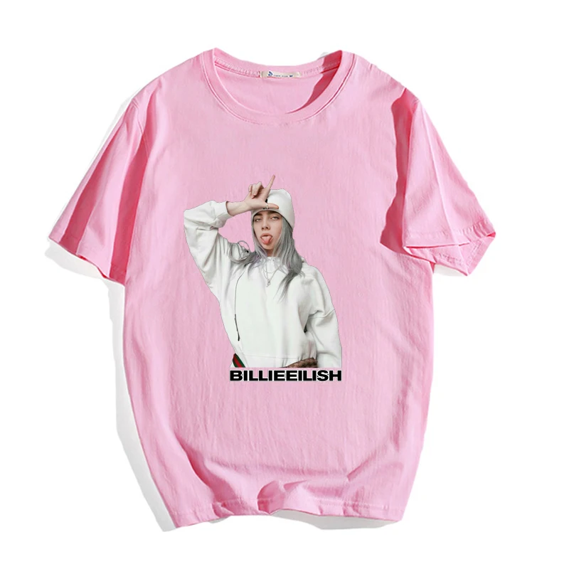 T-shirt 3 Крутая футболка унисекс, Повседневная футболка Billie Eilish, летние модные хлопковые футболки для подростков, Harajuku, футболки с короткими рукавами - Цвет: T-shirt 3