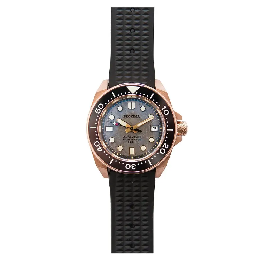 Роскошные мужские часы для дайвинга бронзовые Мужские автоматические 300 м