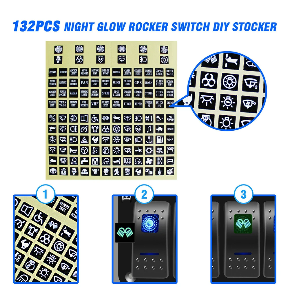Синий тумблер кулисный переключатель панель двойной USB Лодка RV Аксессуары Замена