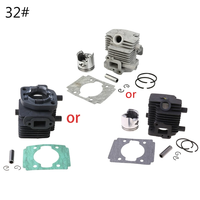 

1 Set Chainsaw Cylinder Piston Kit Hedge Trimmer Pesticide Sprayer Engine Motor Parts for Chinese 5200 5800 TU26