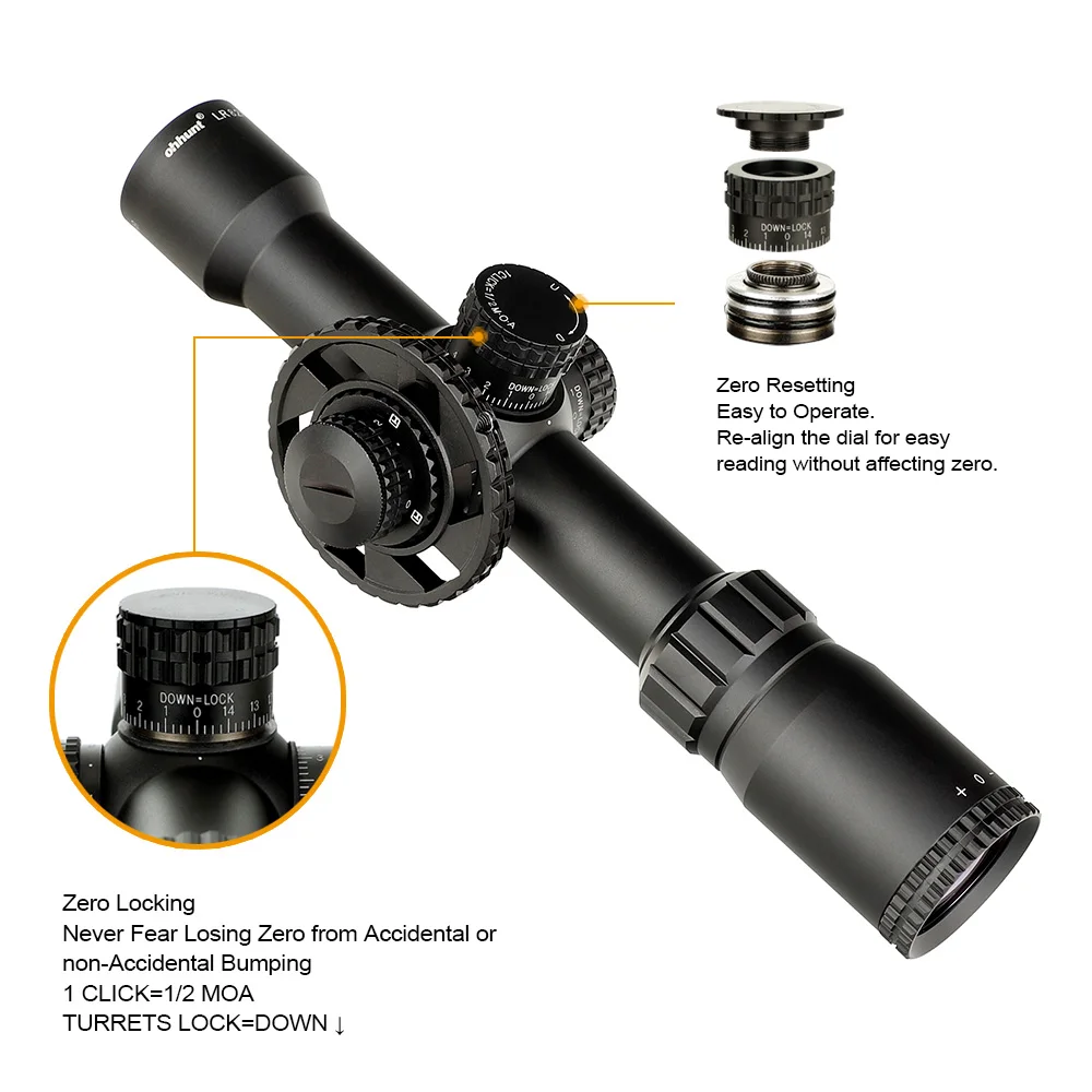 Ohhunt LR 8.2X32 SFIR тактический прицел со стеклянной сеткой красная подсветка боковая