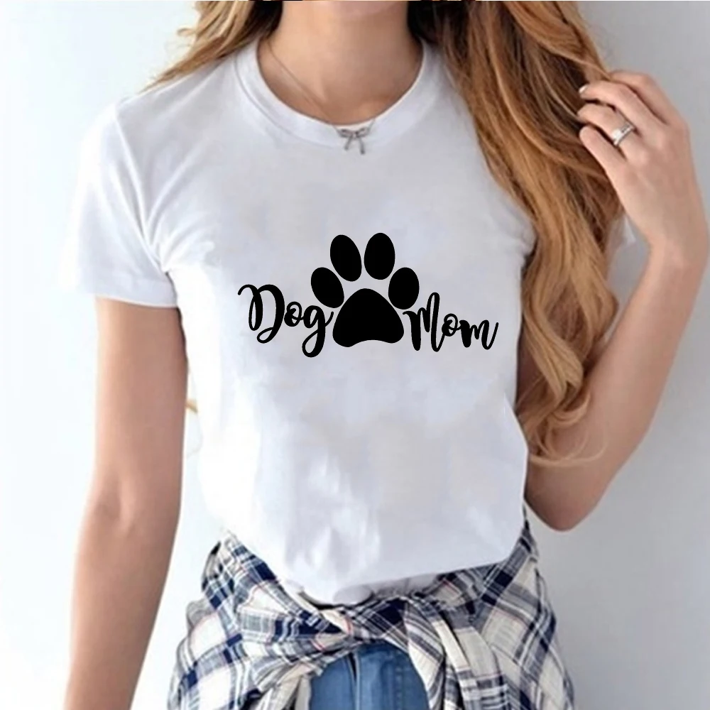 Женская хлопковая Футболка с принтом в стиле хипстер My Children Have собачьи лапы Cat Mom