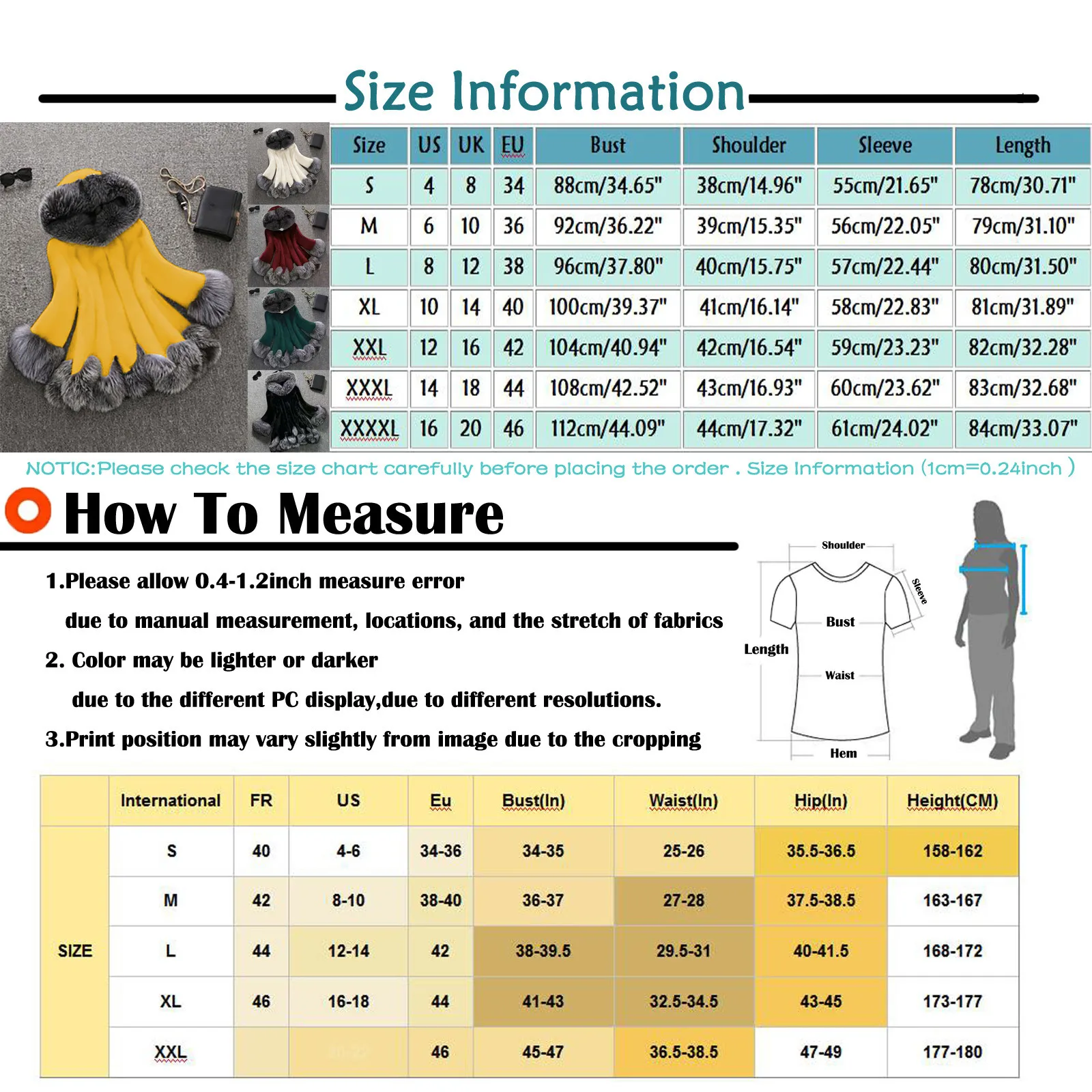 Chic Womens Faux Fur Coat Winter Thicken Warm Fur collar Long Sleeve Elegant lady White Outerwear Long Fake Jacket  4xl