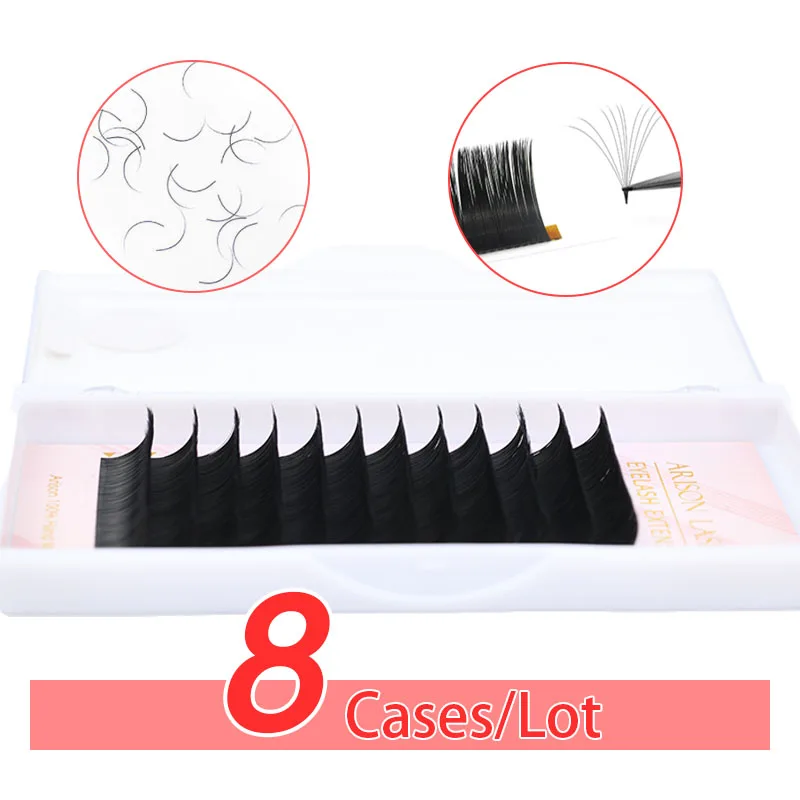 

Wholesale matte black easy fan lash korean pbt fiber eyelash extension camellia lashes soft and good quality eyelash extensions