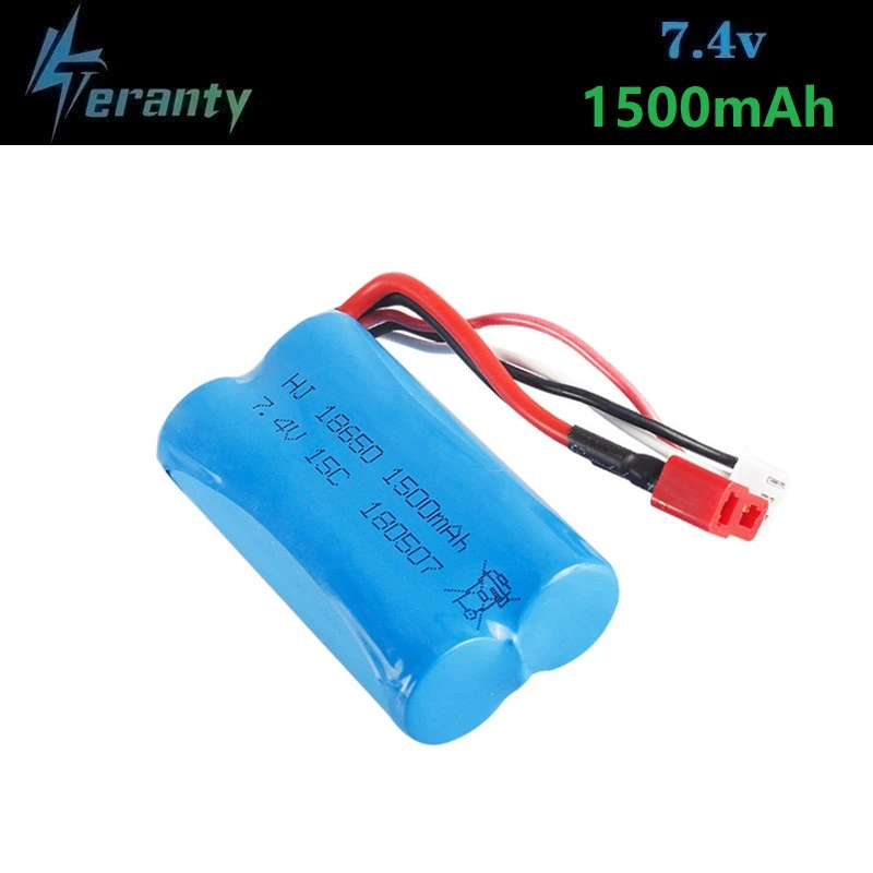 (С t образной вилкой) 7 4 V 1500mAh литий полимерный Батарея для Wltoys 12428 12401 12402 12403 12404 12423