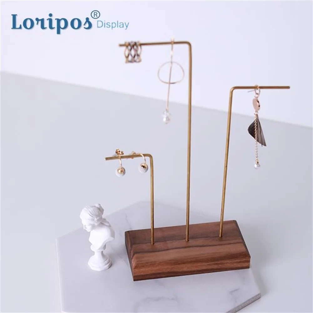 Подставка для демонстрации ожерелья и серег черный орех | Дом сад