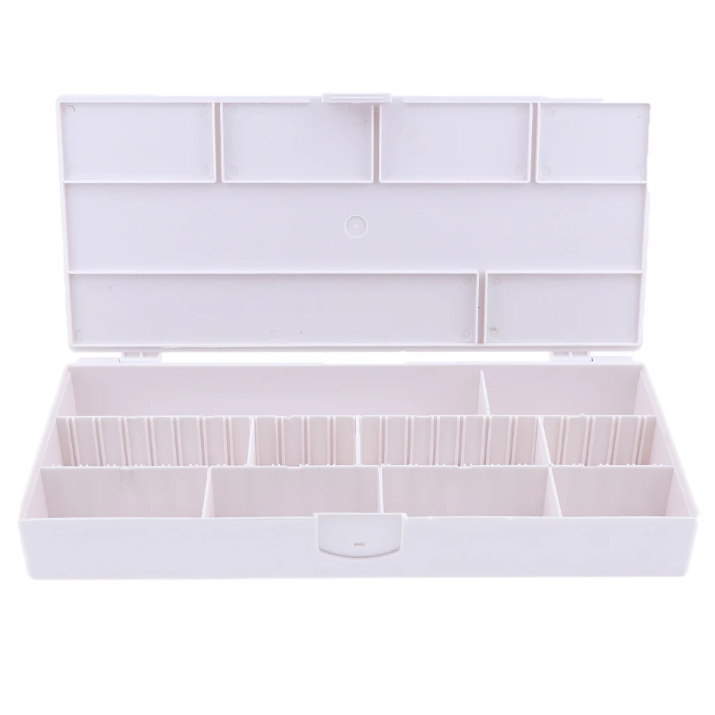 Jewelry Dividers Box Hairpins Hair Rubber Band Organizer Adjustable Clear Plastic Bead Case Storage Container
