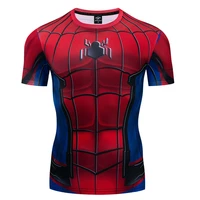 marvel 2020 new raglan sleeve spider men 3d print t shirts men compression shirts short sleeve comics cosplay costume cloth tops