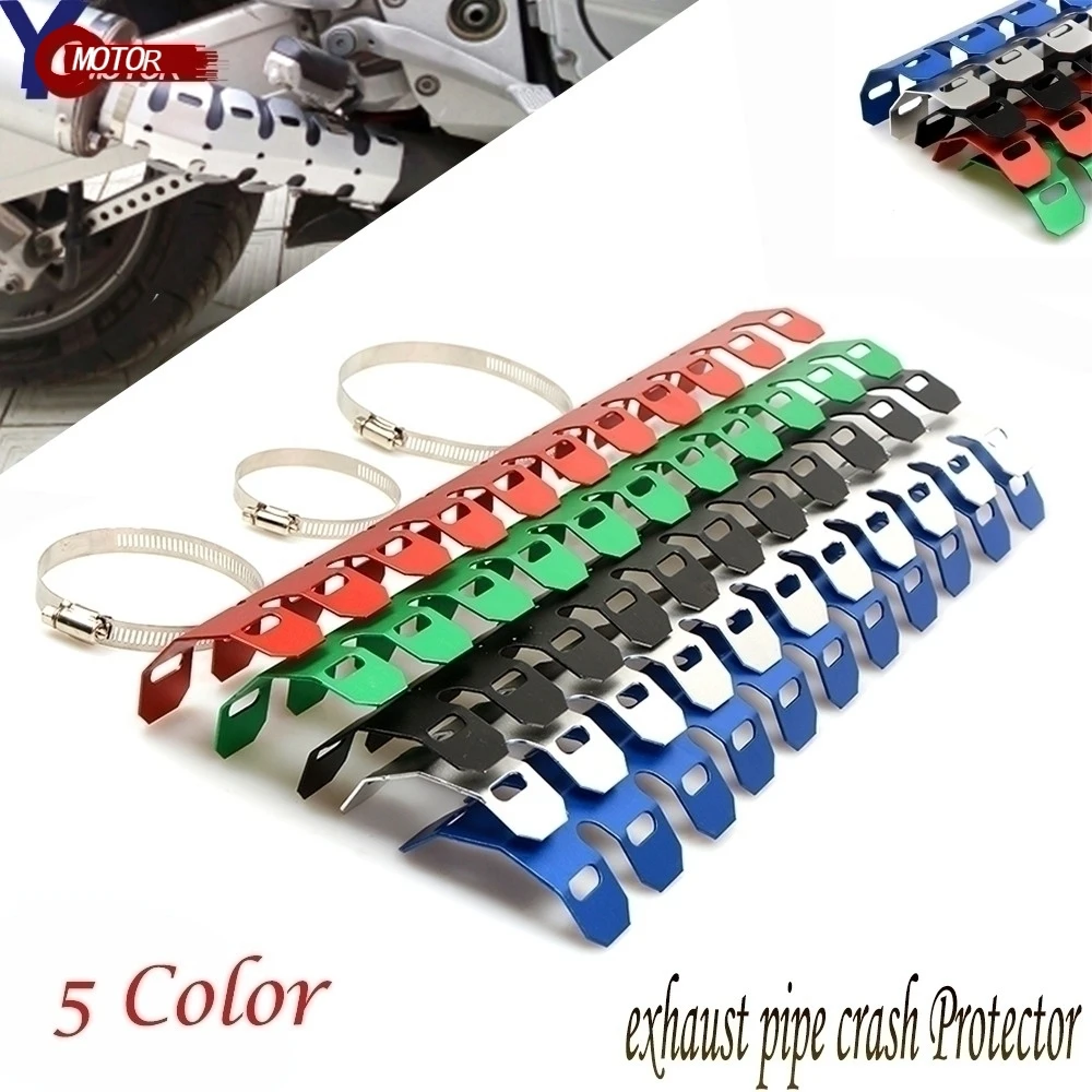 Мотоцикла с ЧПУ Глушитель Трубы тепловой щит крышка защита для YAMAHA TRICKER DT TW PW RT 50 80