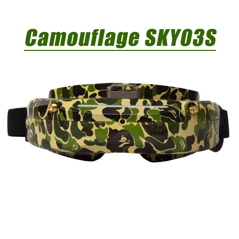 Camouflage SKY03S Skyzone SKY03O O светодиодный/SKY03S 5,8 ГГц 48CH разнообразие FPV очки поддержка OSD DVR HDMI и светодиодный вентилятор для радиоуправляемого дрона Accs - Цвет: Camouflage SKY03S