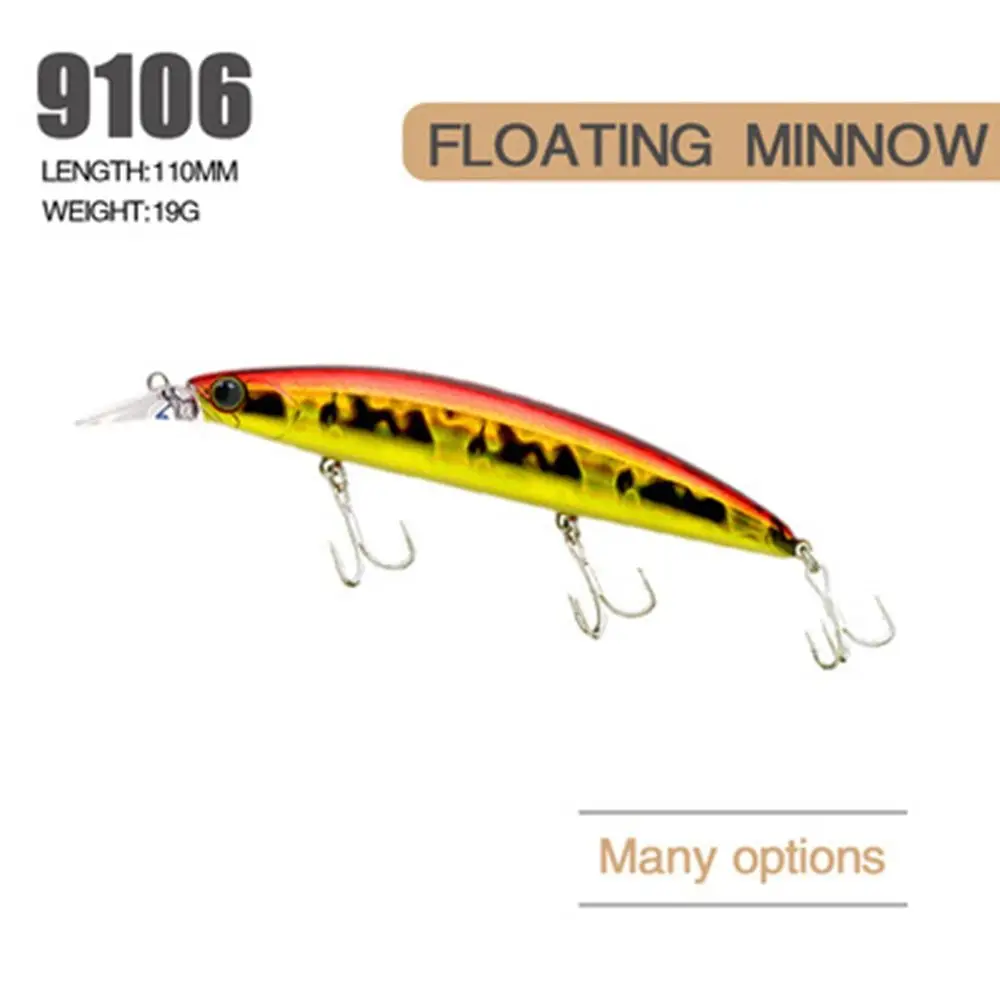 

19g/23g 110mm/130mm Useful Crankbaits Tackle Floating Minnow Baits Minnow Lures Fish Hooks Long Casting Lure