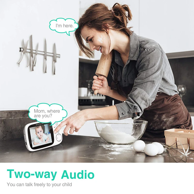 Видео Видеоняни и радионяни с Камера 3 2 дюймов ЖК-дисплей Экран Беспроводной