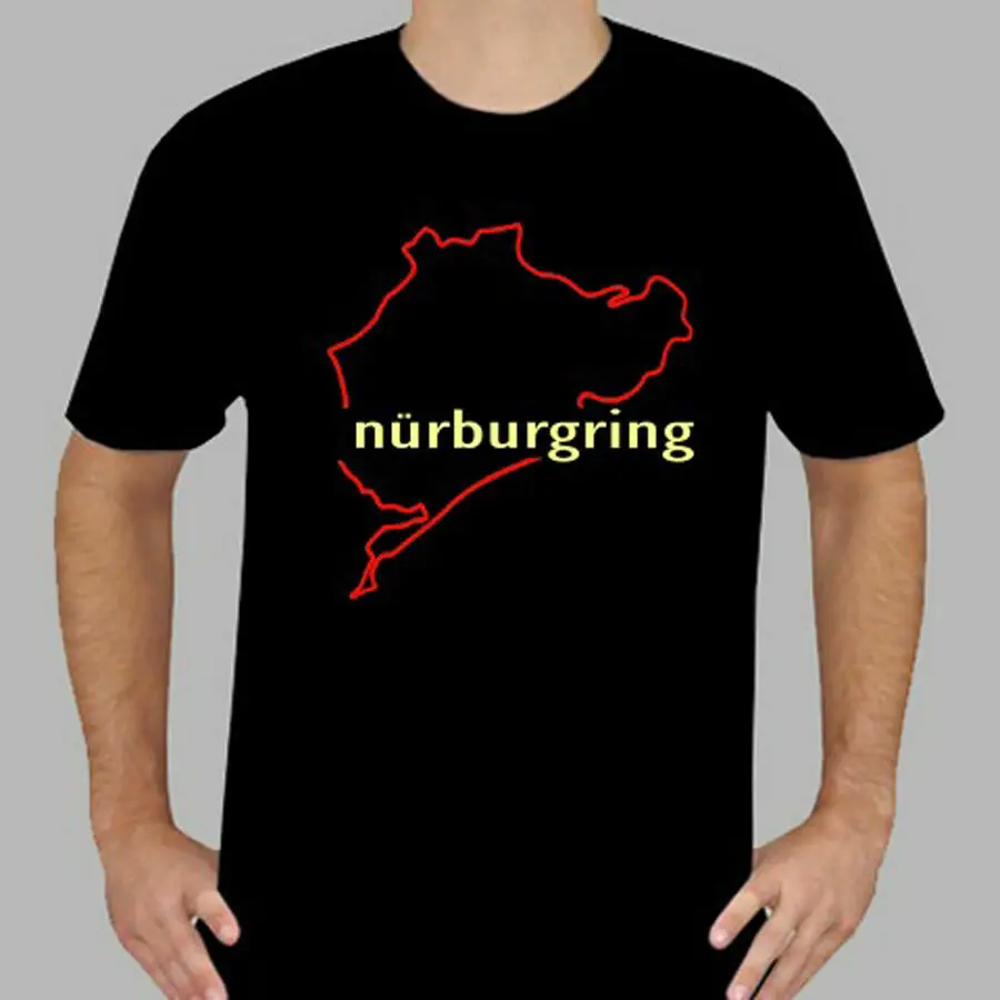 Новый Nurburgring 1976Harajuku уличная рубашка Mengerman Gp Niki Lauda Мужская черная футболка |