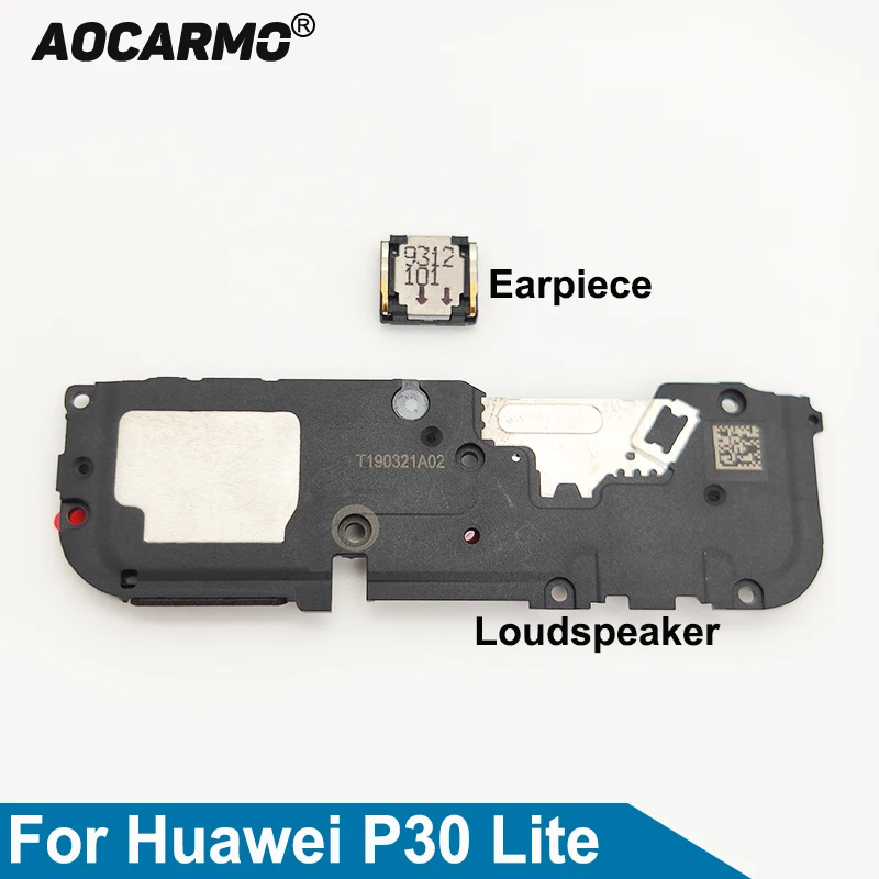 Aocarmo Top Earpiece For Huawei P30 Lite / Nova 4e Ear Speaker Bottom Loudspeaker Speakerphone Buzzer Ringer Repair Part