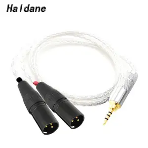 haldane hifi 2 5mm trrs balanced male to 2 xlr male cable hi end cable for astellkern ak100ii ak120ii ak240 ak380 ak320 dp x free global shipping