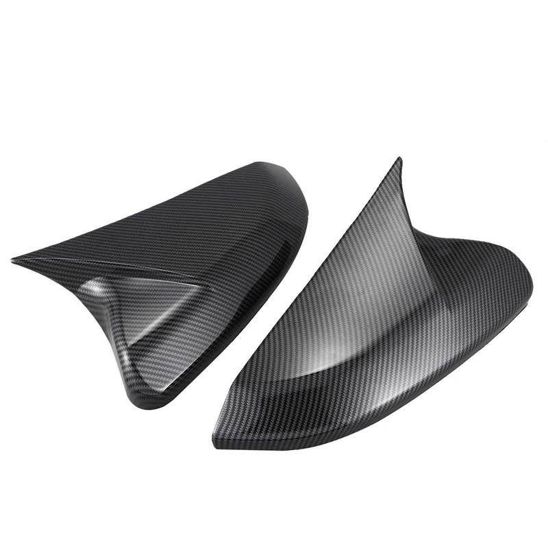 For Honda Civic 10Th 2016 2017 2018 Horn Shape Abs Carbon Fiber Style Rear View Side Mirror Cover Rearview Caps | Автомобили и