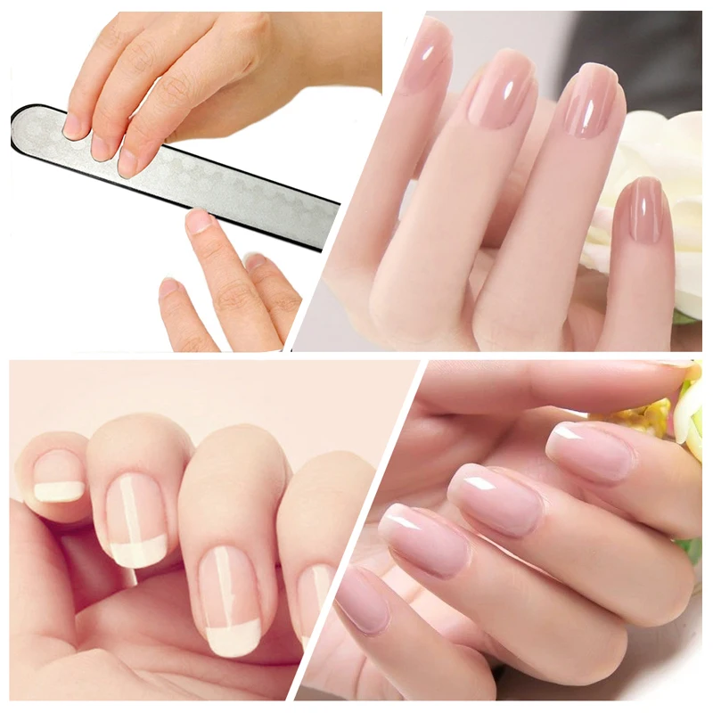 1 шт. стальные пилочки для ногтей Высококачественные закругленные полированные