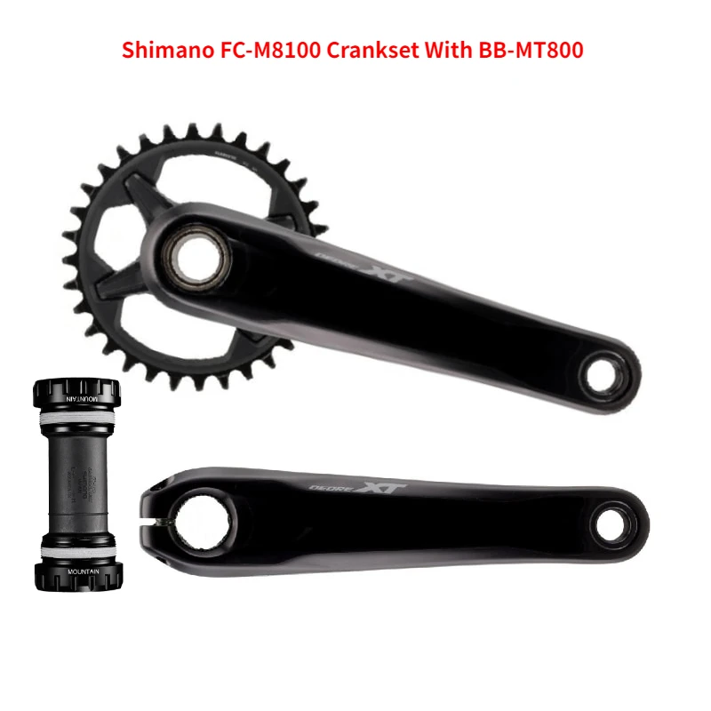 SHIMANO XT M8100 12s MTB кривошипная система для горного велосипеда FC 1x12 Скорость 170 мм 175 32T