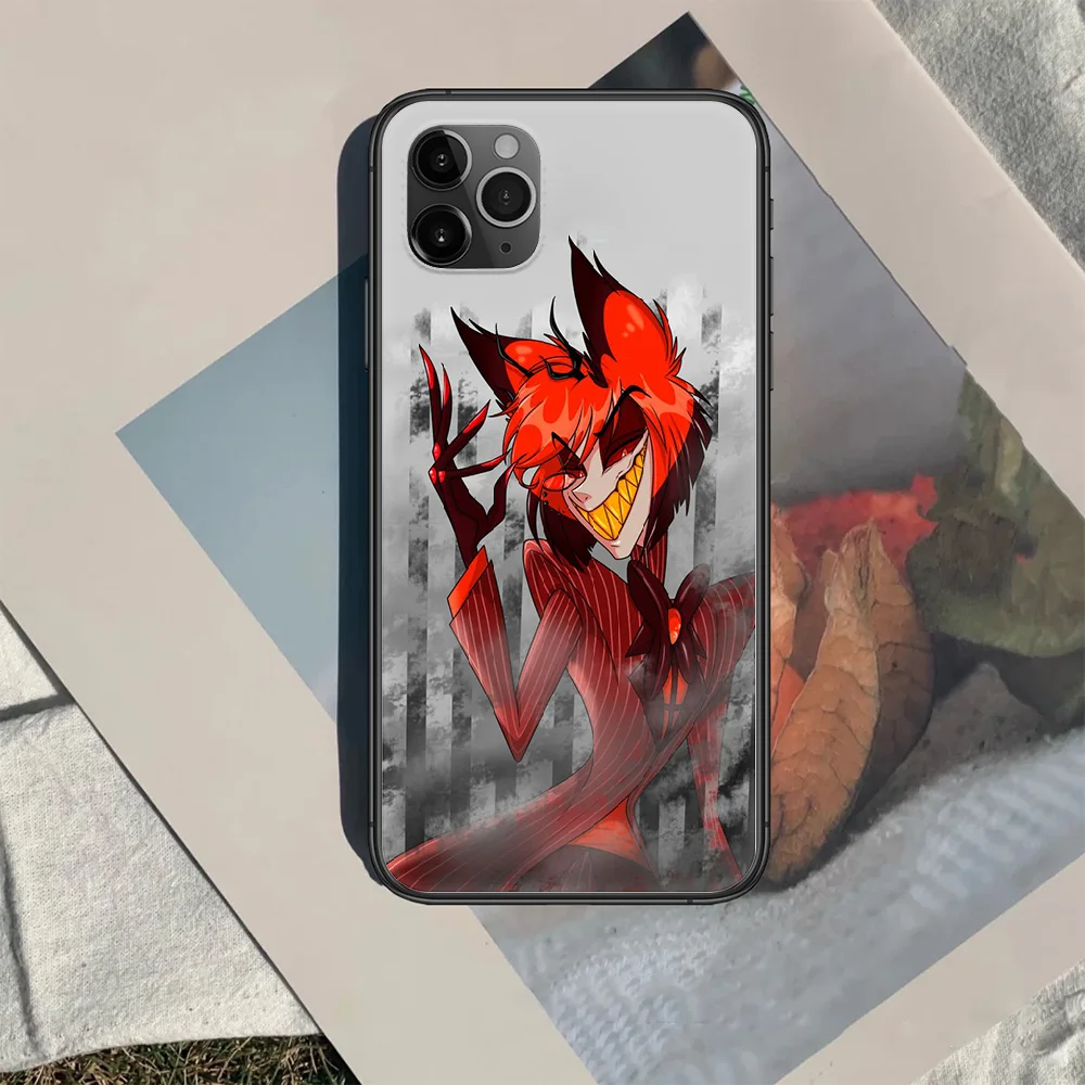 

hazbin hotels Alastor Phone Case Cover Hull For iphone 5 5s se 2020 6 6s 7 8 12 mini plus X XS XR 11 PRO MAX black Prime Pretty