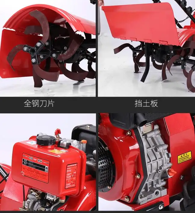 Многофункциональный бензиновый роторный культиватор, рыхлитель, микро-почвообрабатывающая машина, роторная наземная машина, культивирующая машина
