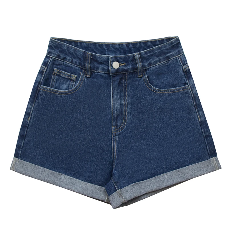 

Washed Sexy Female Summer Cotton Shorts High Waist Denim Shorts Women Plus Size Fashion 2021 New Casual Slim Jeans Short
