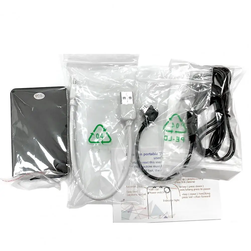 Цифровой диктофон K2 Ультратонкий портативный мини-диктофон для конференций 4 ГБ/8