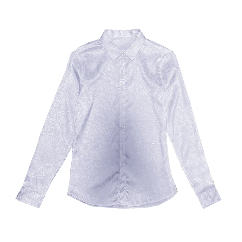 

Printed Gentleman Shirt 2021 Spring Long Sleeve Fashion Business Formal Wear Casual Prom Dress Wrinkle-free Shirt Men's Clothing