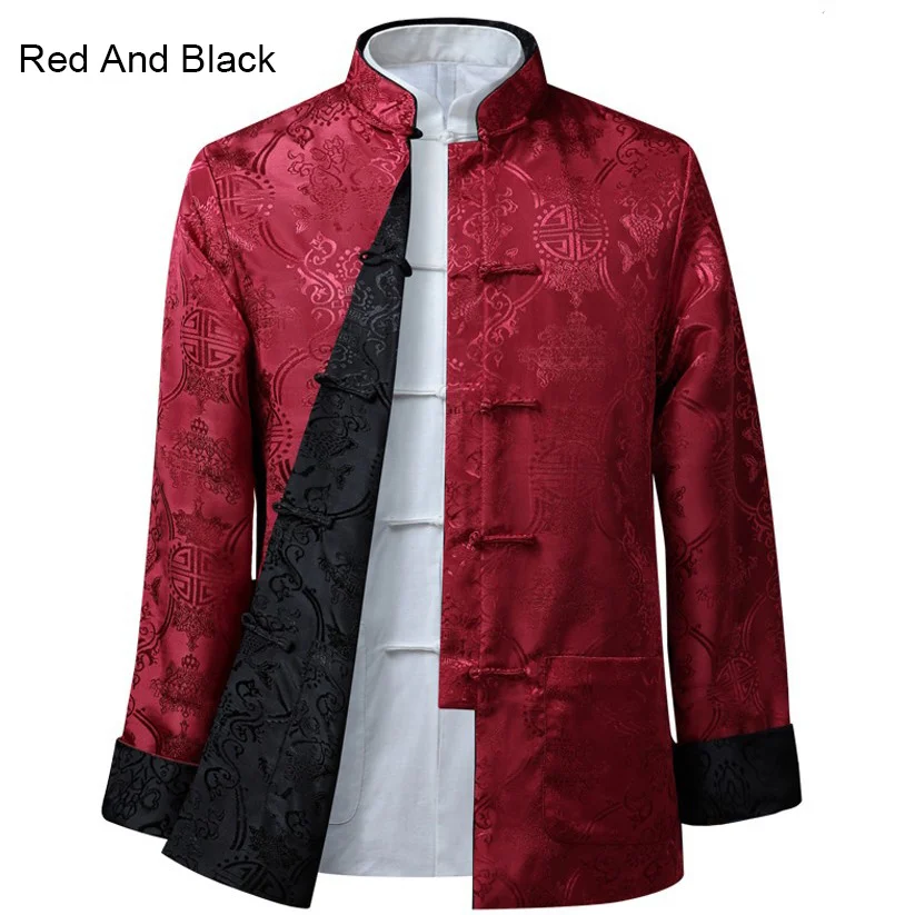 Suit 10colors Chinese Style Blouse Shirt Traditional Clothing Fo Rmen's Jacket Kung Fu Both Sides Party | Тематическая одежда