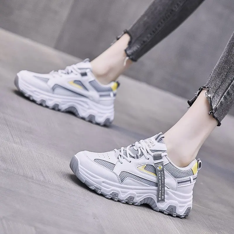 

Women Fashion Sneakers Designers Chunky Vulcanized Shoes black Casual Old Dad Shoes Woman Tennis Female Brand Platform Sneaker