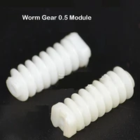 lengthen worm gear mini helical gear 0 5 modulus plastic worm gear diameter 6mm hole 1 9mm hobby motor toy model accessories