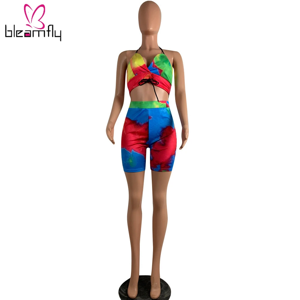 Новинка 2019! женский летний сексуальный топ с v образным вырезом и шортами