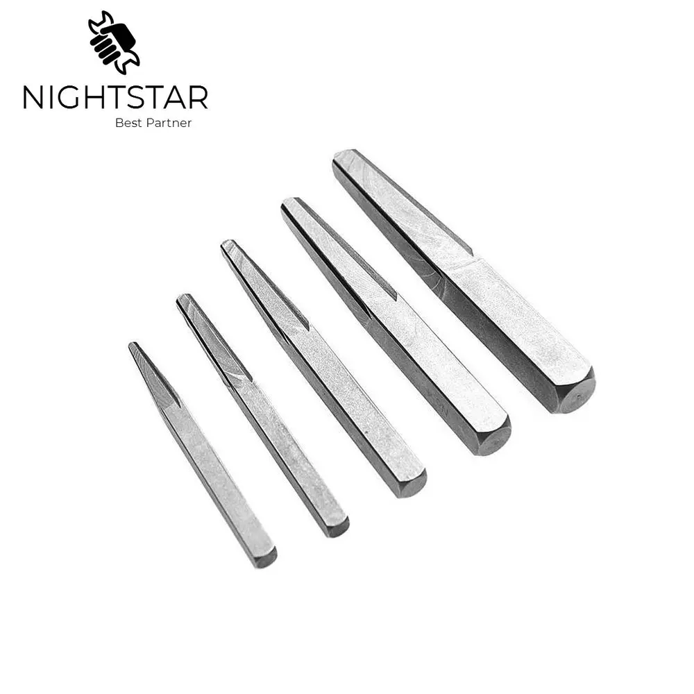 5 шт. квадратный винтовой экстрактор вытягивающий болт сверла направляющий набор