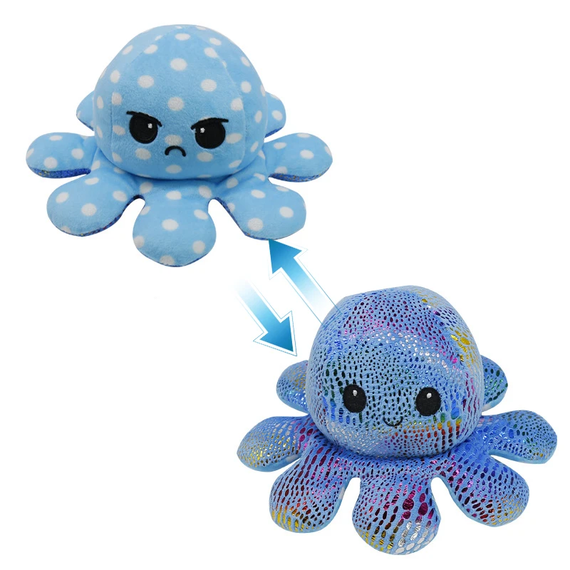 

Flip Toys Cute Multi-Color Doll Double-Sided Expression Flip Doll Plush Toy Home Decore Christmas Gift Decompression Artifact