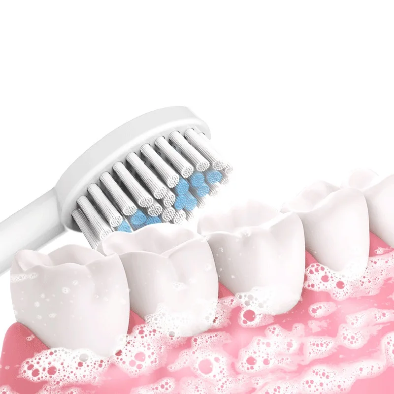 Щетка Зубная электрическая с 3 насадками без аккумулятора для гигиены полости