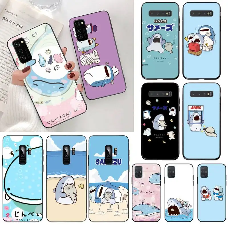 Чехол для телефона Kawaii Samezu Shark чехол Samsung S20 plus Ultra S6 S7 edge S8 S9 S10 5G lite 2020 | Мобильные